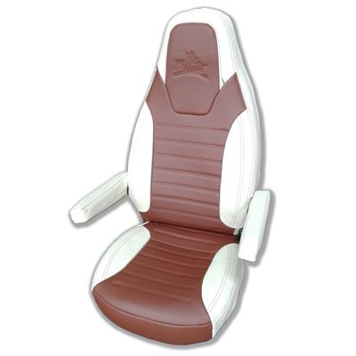 Set 2 fodere sedili cabina in Eco-pelle per Fiat Ducato dal 2014. Colore Marrone 710439