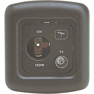 Presa 12 V Senza Cornice Auto + TV Grigia 932447