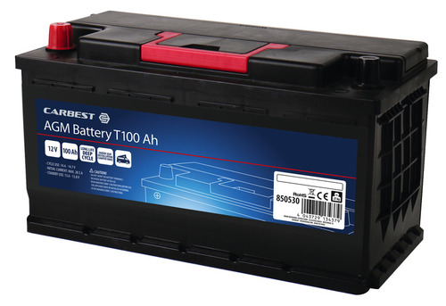 Batteria AGM 100Ah 353x175x190mm per T5 Carbest.