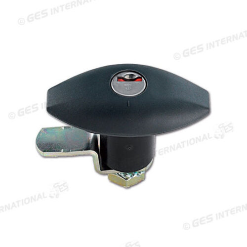 Serratura Push Zadi nera 76x41 mm - con chiave