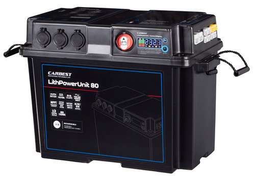 Inverter sinusoidale da 1000W, LiFePO4 PowerStation 1000, 80Ah, , MPPT