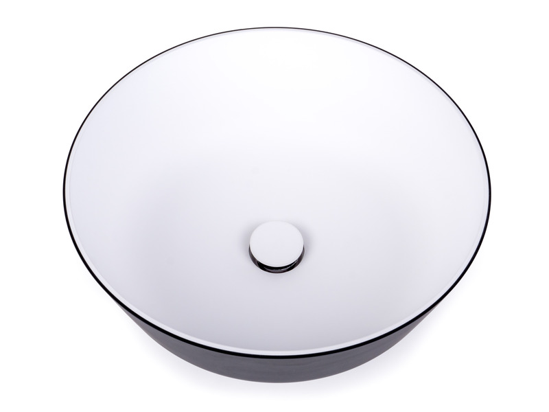 Lavabo rotondo, ø300, bicolore - immagine 2